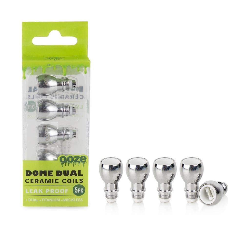 OOZE DOME DUAL CERAMIC COILS 5PK