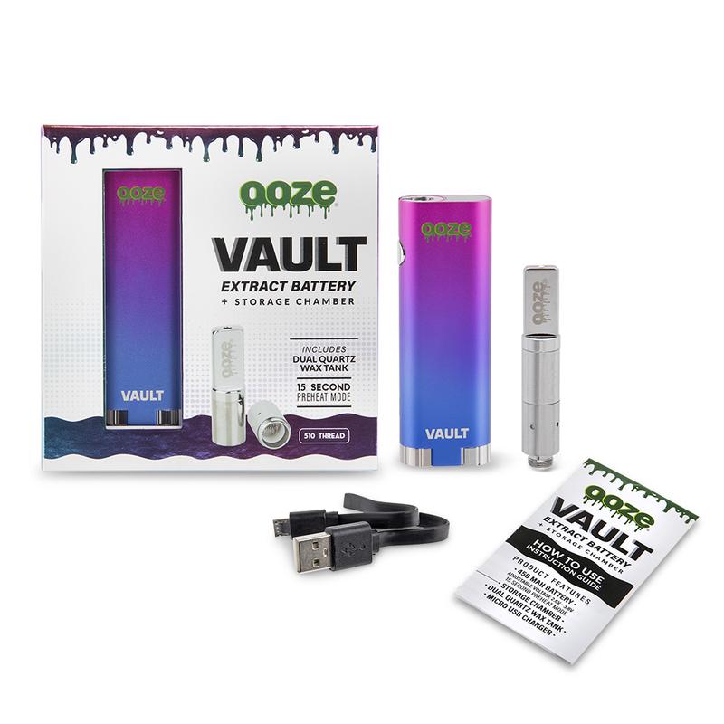 OOZE VAULT EXTRACT BATTERY WITH STORAGE RAINBOW